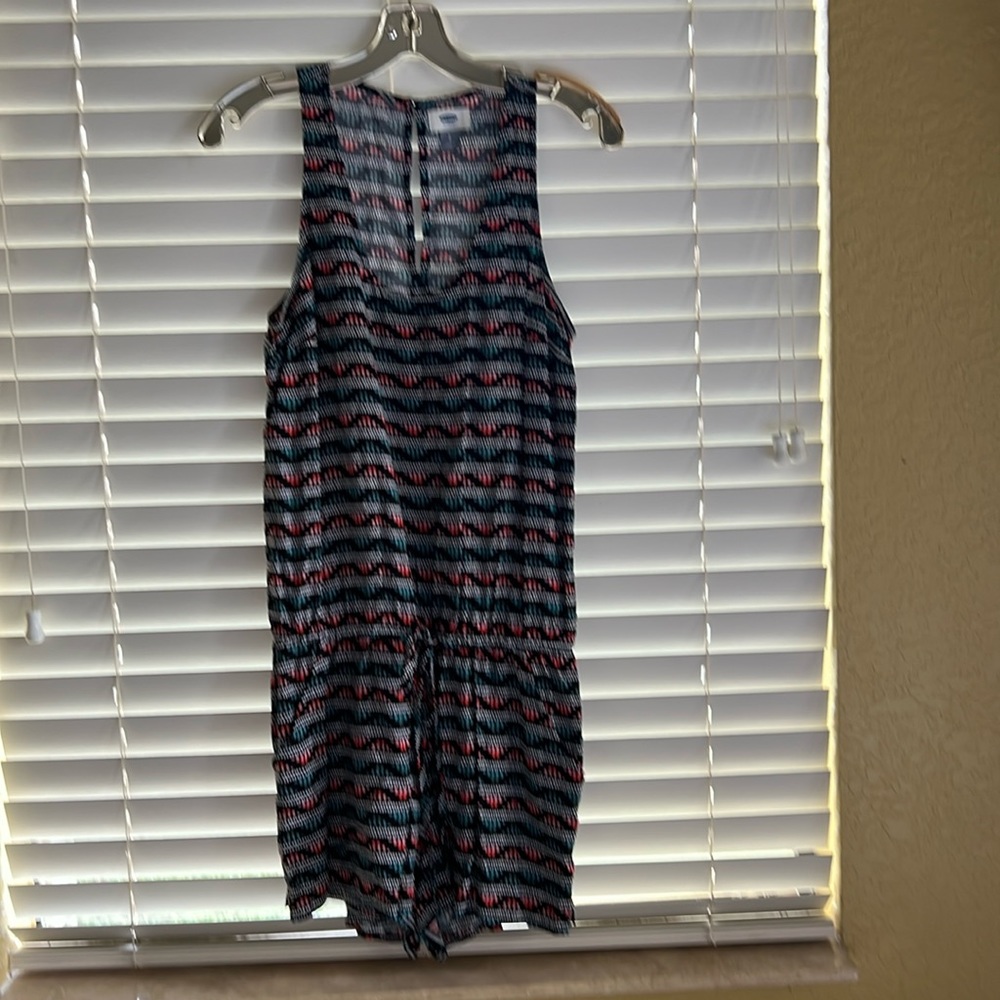 Short romper. Small petite. Multi pattern. Elastic waist. Barely worn. Clean